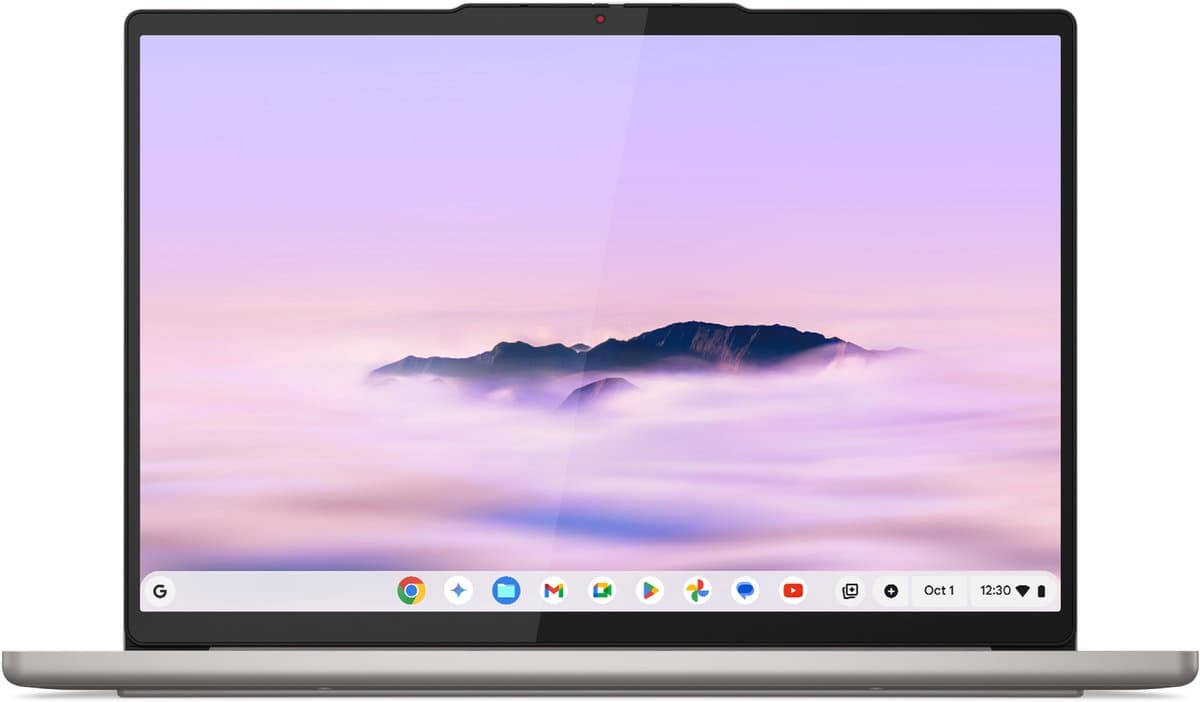 Lenovo Chrome 14M9610 MediaTek 910 Laptop 35,6 cm (14") WUXGA 16 GB LPDDR5x-SDRAM 256 GB UFS Wi-Fi 7 (802.11be) ChromeOS Engels Schelp (kleur) — afbeelding 1