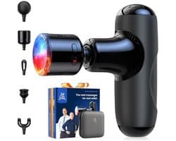 Massagengun - Massage Gun - Massage Pistool - Zwart - 14cm x 11cm x 3cm