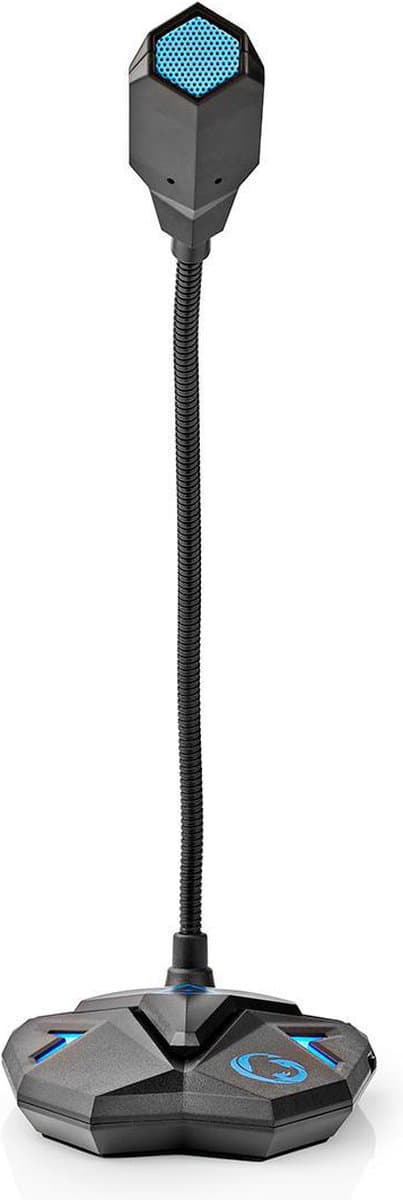 Nedis Streaming- en Gamingmicrofoon - Apparaat: Desktop / Notebook - USB - Uitgangen audio / video / data: 1x 3.5 mm Audio Out - Aan/uit knop - Koptelefoonoutput — afbeelding 1