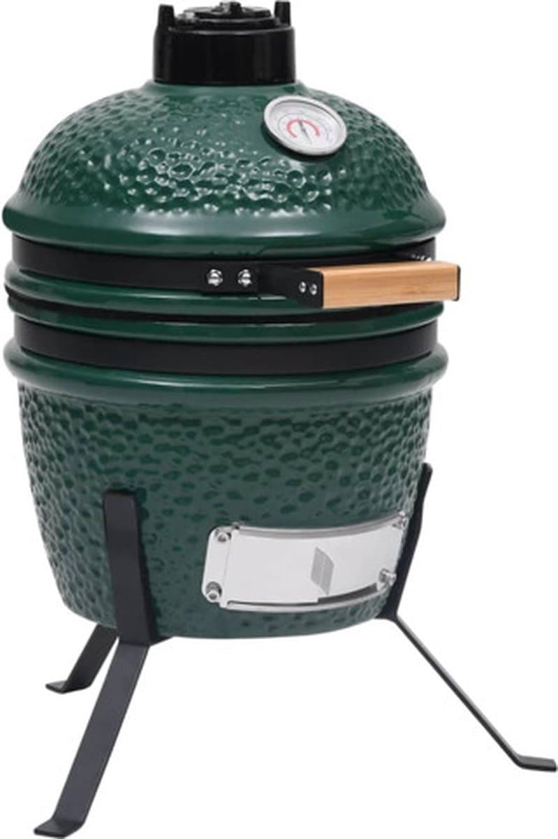 vidaXL Kamado barbecue 56 cm keramiek groen — afbeelding 1