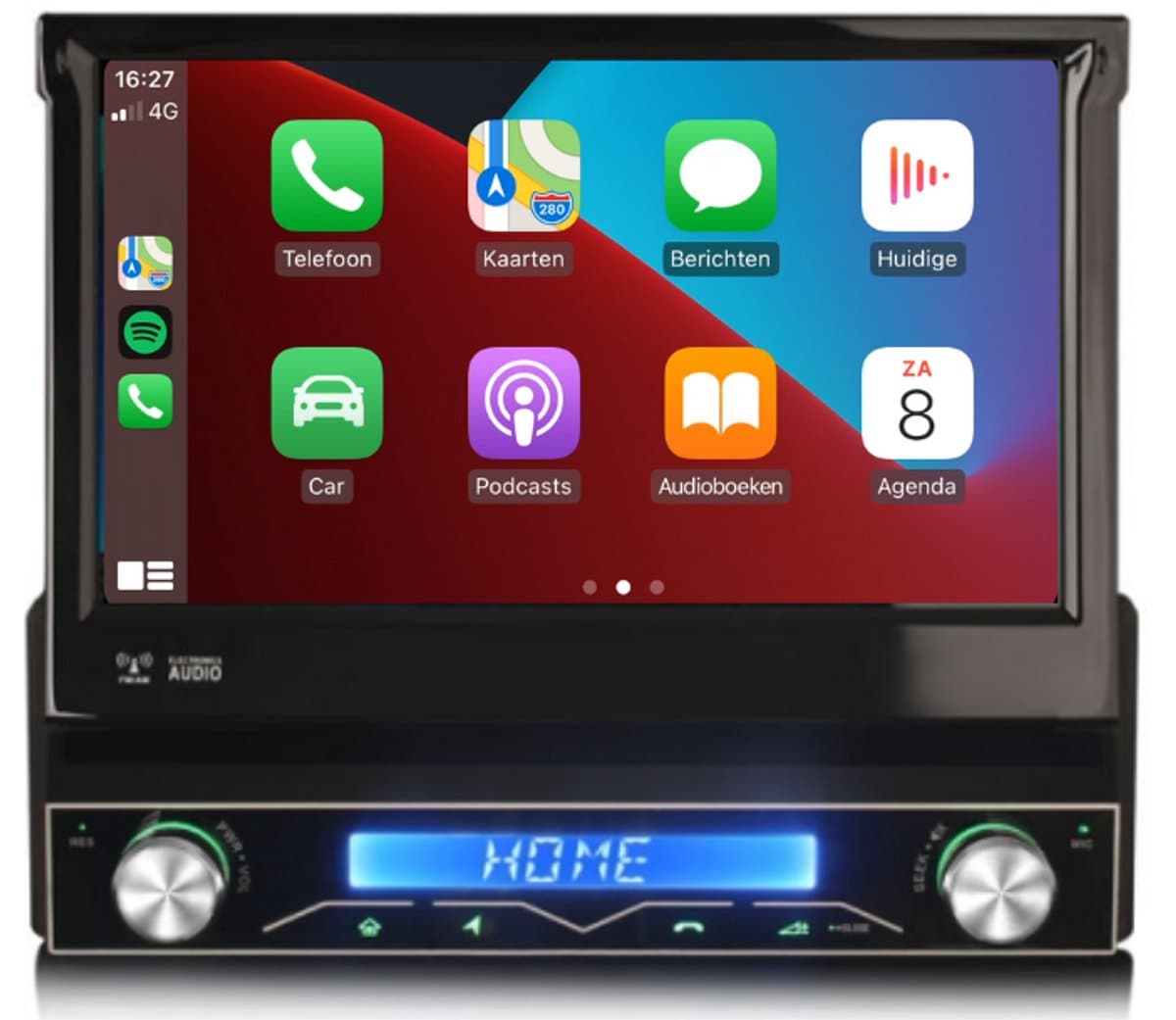 Autoradio klapscherm 1 din met navigatie multimedia - Radio - Navigatie — afbeelding 1