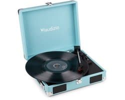 Platenspeler met speakers - Audizio RP111BL - Retro platenspeler - LP speler - Model 2025 - Blauw