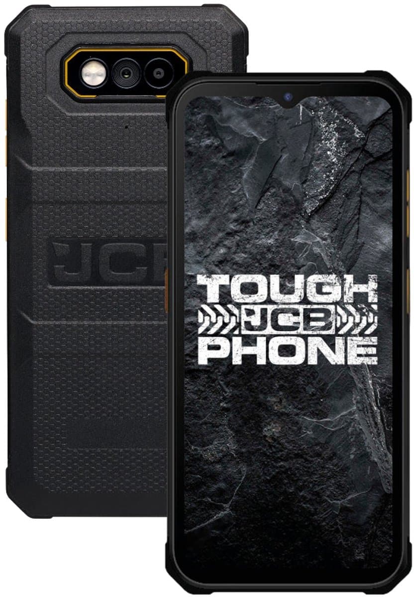 JCB Phone Toughphone E10 16,8 cm (6.6") Dual SIM Android 15 4G USB Type-C 8 GB 64 GB 6500 mAh Zwart — afbeelding 1