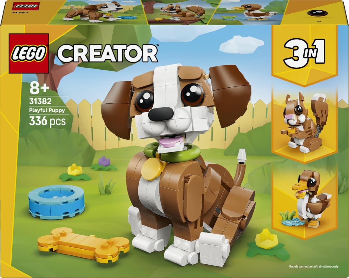 LEGO Schattige dieren: speelse puppy Constructiespeelgoed — afbeelding 1