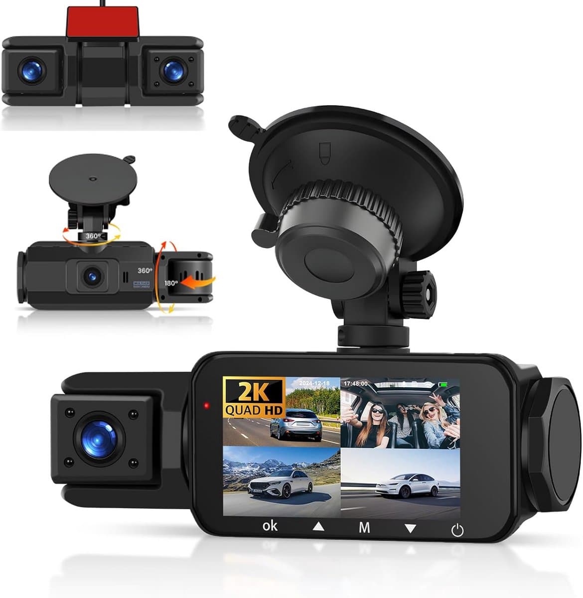 Hoogwaardige 4K Dashcam voor Auto en Vrachtwagen - Scherpe Video-opnames — afbeelding 1