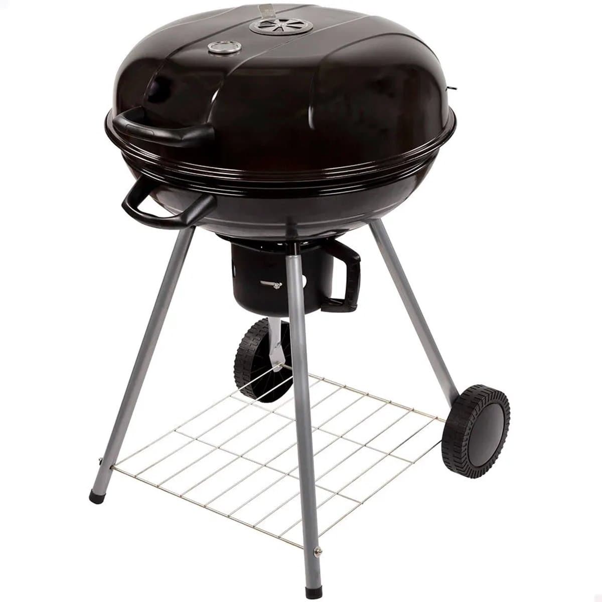 Kolenbarbecue met wielen Aktive Zwart 57 x 86 x 57 cm — afbeelding 1