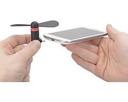 Kleine, stille ventilator met micro-USB-aansluiting | Compact en effectief voor onderweg