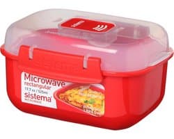 BPA-vrije magnetron-voorraaddoos 525 ml met deksel - 14,5 x 11 x 8 cm