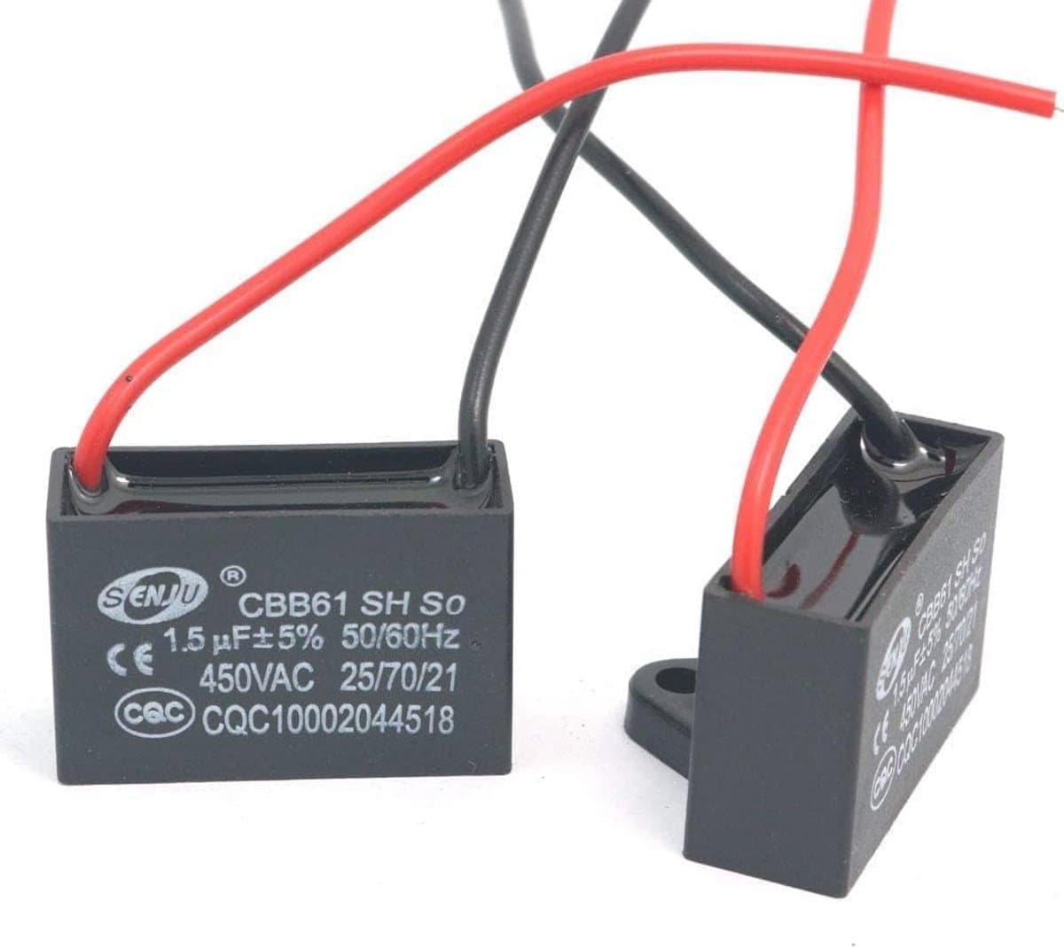 CBB61 Condensator 1.5uF 450V AC voor Airconditioner en Ventilator — afbeelding 1