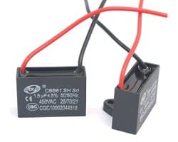 CBB61 Condensator 1.5uF 450V AC voor Airconditioner en Ventilator