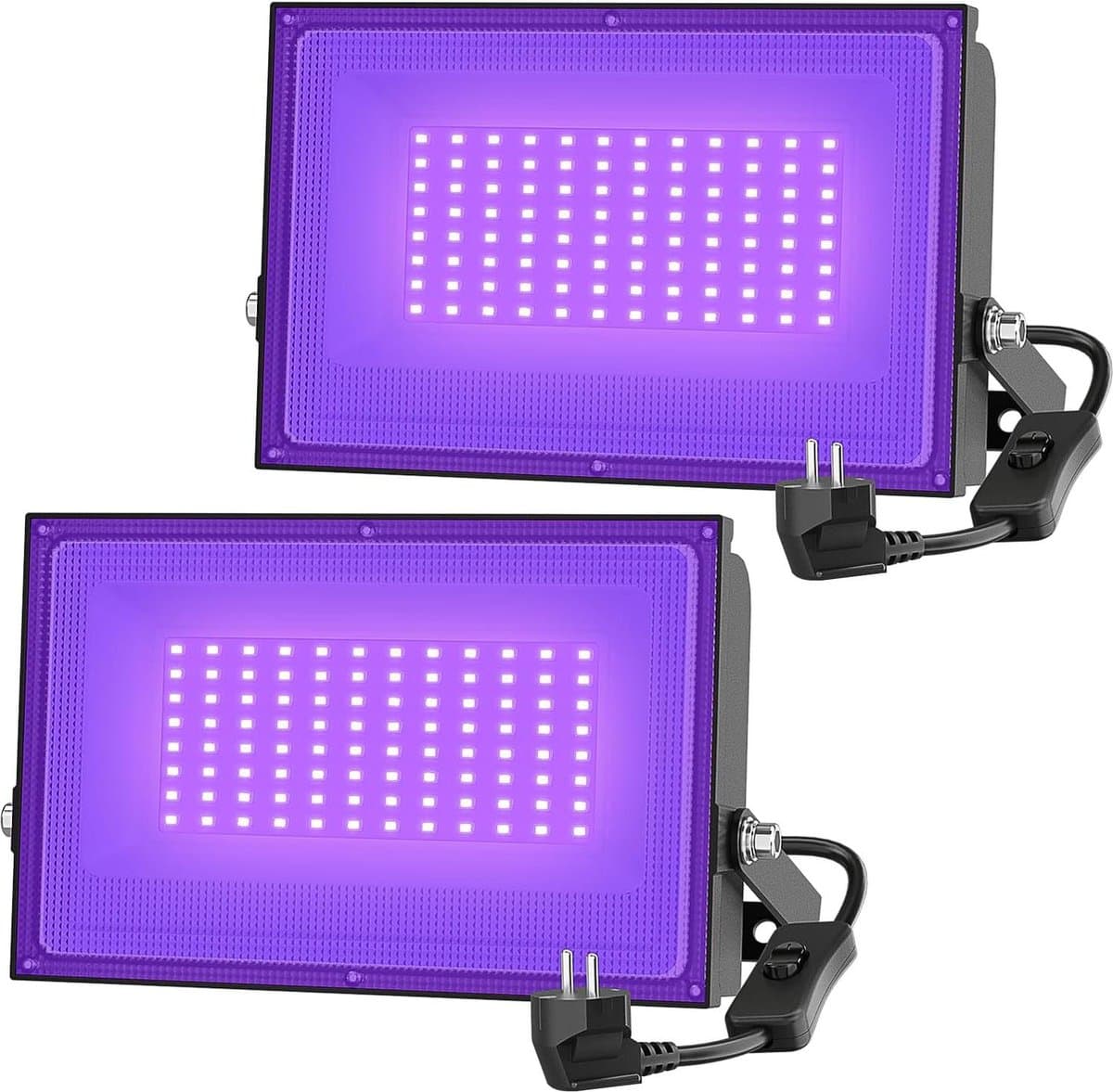50W 2 stuks UV LED blacklight - schijnwerper lichteffect Partylight podiumverlichting met EU-stekker — afbeelding 1