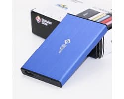 Externe Harde Schijf - Draagbare Opslag - Bestanden Overzetten - Ultraslank Ontwerp - 320 GB - Blauw