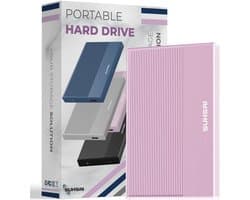 Externe Harde Schijf - Draagbare Opslag - Bestanden Opslaan - Hoge Snelheidsoverdracht - 320 GB - Roze