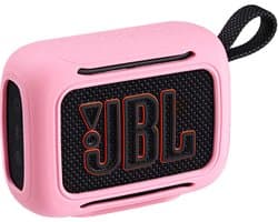 Beschermhoes geschikt voor JBL Go 5 Bluetooth Speaker - Meerdere Kleuren - Schokbestendig - Krasbestendig - Siliconen - Hoesje - Case - Bescherming - Roze