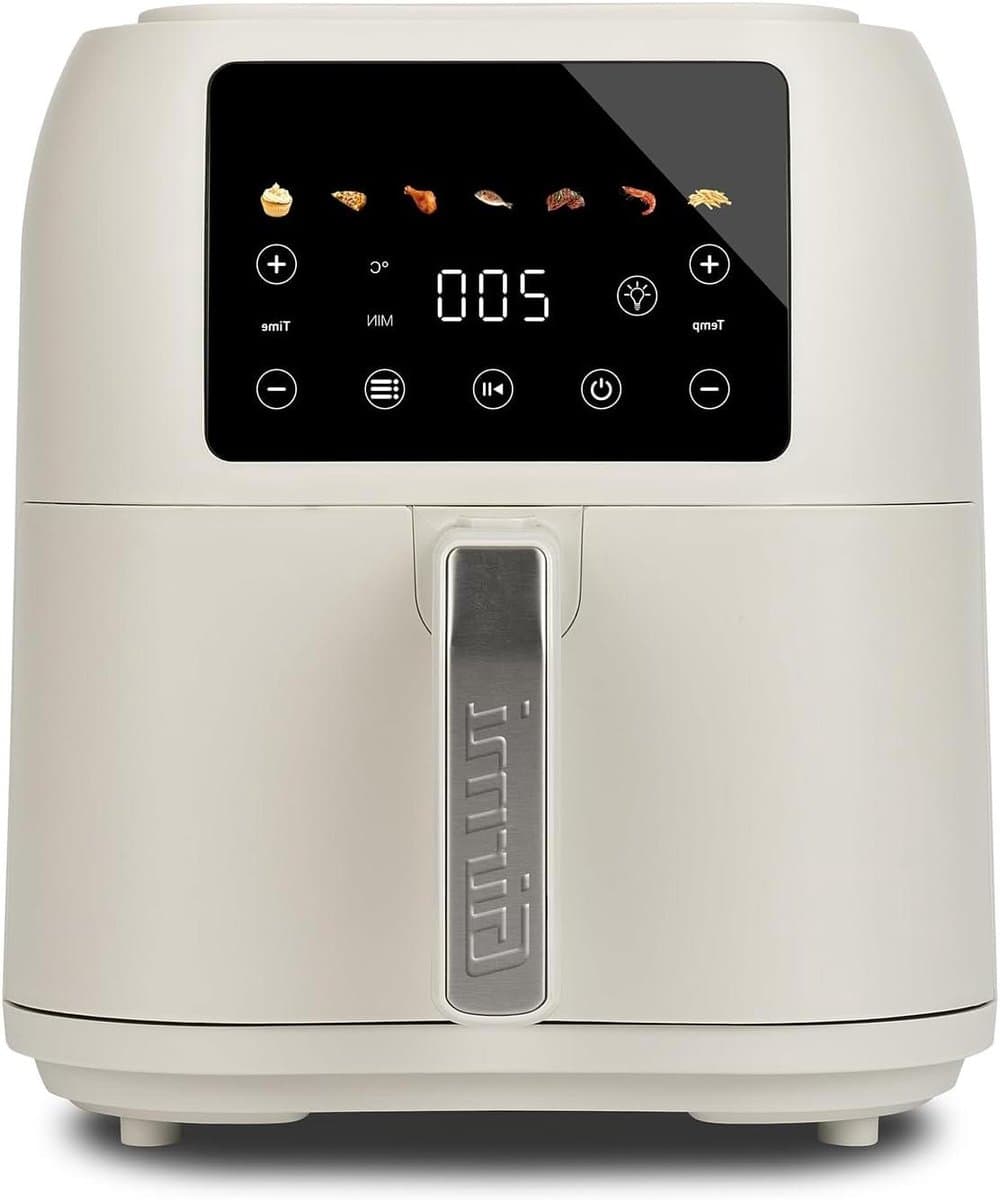 Heteluchtfriteuse - Airfryer XXL - Gezond Koken - 7 Programma's - 8 Liter - Matgrijs — afbeelding 1