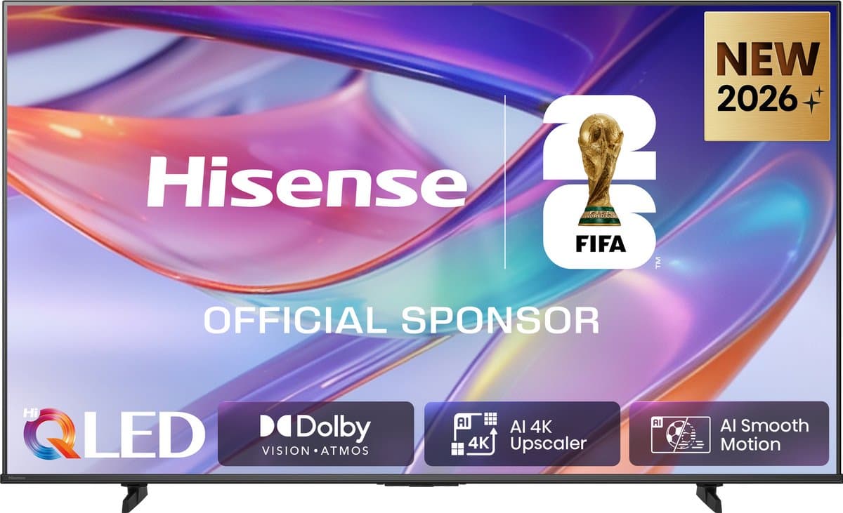 Hisense 85E7S SmartTV - 85 inch - 4K Hi-QLED - 2026 - Hi-QLED Colour - Dolby Vision Atmos - AI 4K Upscaler - AI Smooth Motion - Game Mode Plus - Filmmaker Mode — afbeelding 1