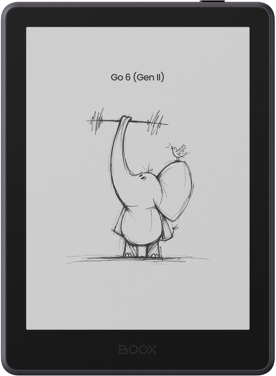 BOOX Go 6 (Gen II) - 6'' e-Reader – Aubergine - 300 PPI ePaper, Android, Google Play Store, 3 GB RAM, 32 GB opslag, microSD, verstelbare frontverlichting, InkSense Plus-compatibel — afbeelding 1