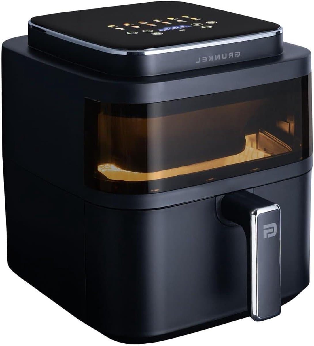 Luchtfriteuse - Airfryer Heteluchtfriteuse - Gezond Koken - Verlicht Kijkvenster - 6 Liter - Zwart — afbeelding 1