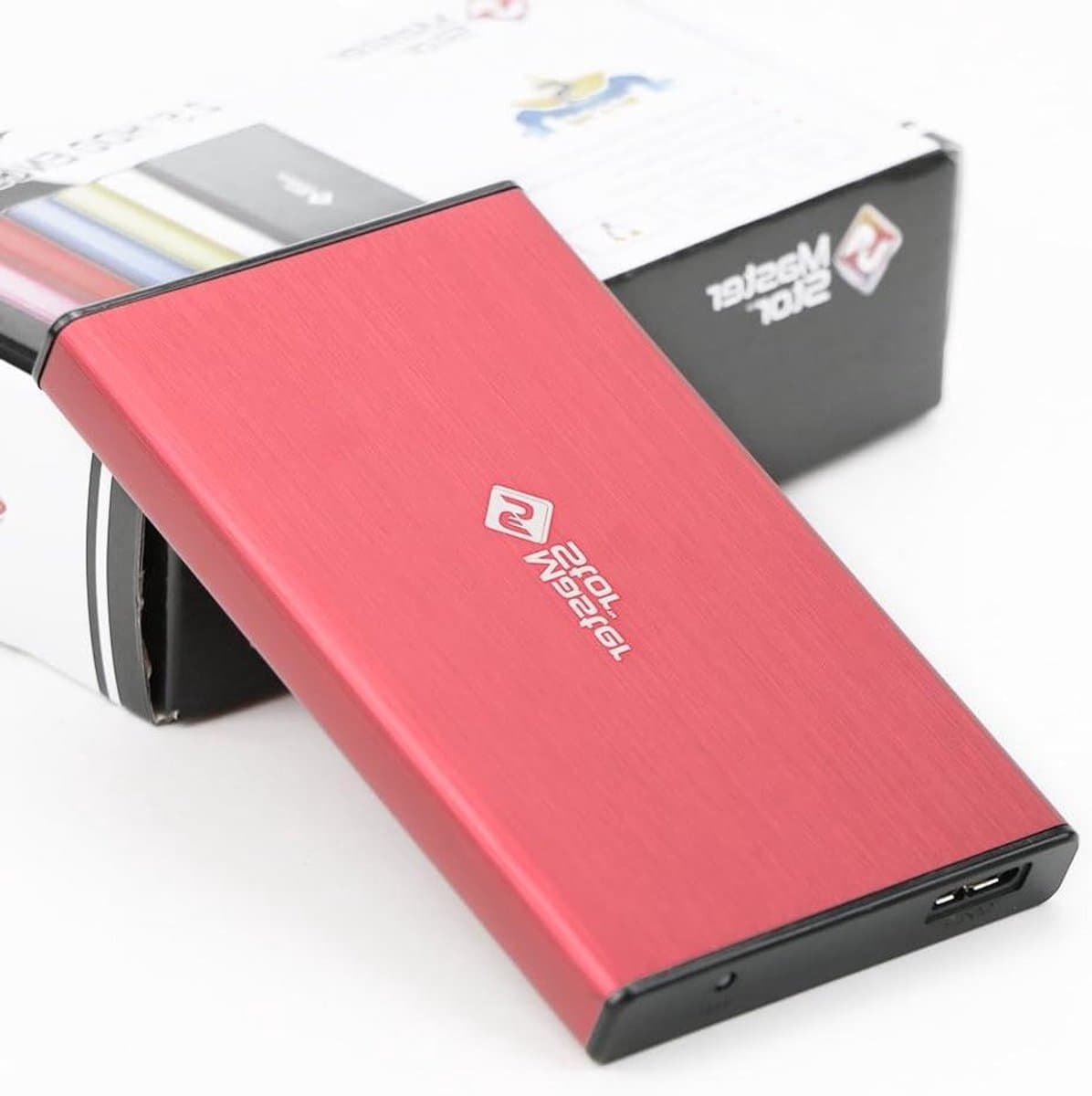 Externe Schijf - Draagbare Opslag - Bestanden Opslaan - Supersnelle USB 3.0 - 250GB - Rood — afbeelding 1