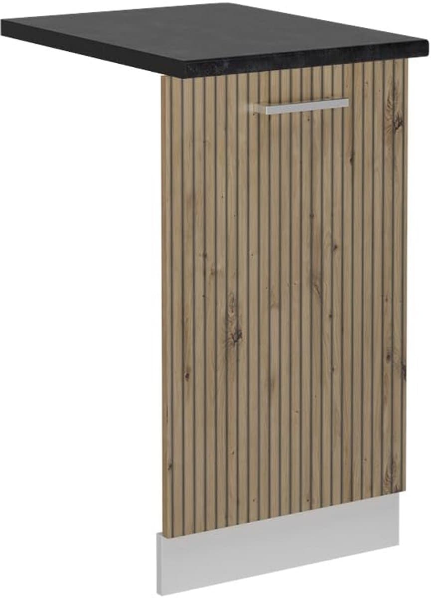 Vaatwasserpaneel 45 cm in Artisanaal Eiken voor Volledig Geïntegreerde Keuken — afbeelding 1