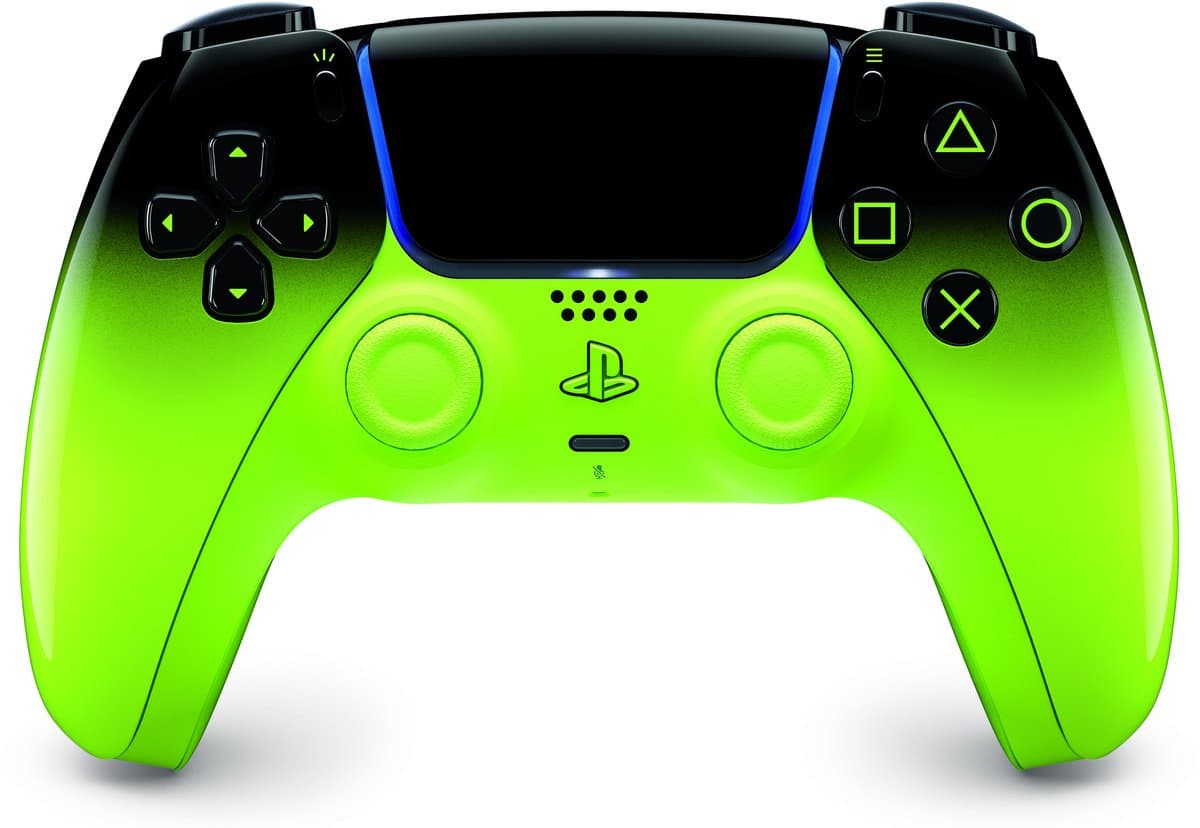 Sony DualSense Remix Green New Edition - Draadloze gamecontroller - Bluetooth en USB-C - Compatibel met PS5 en PC - Bewegingssensoren en vibratie — afbeelding 1