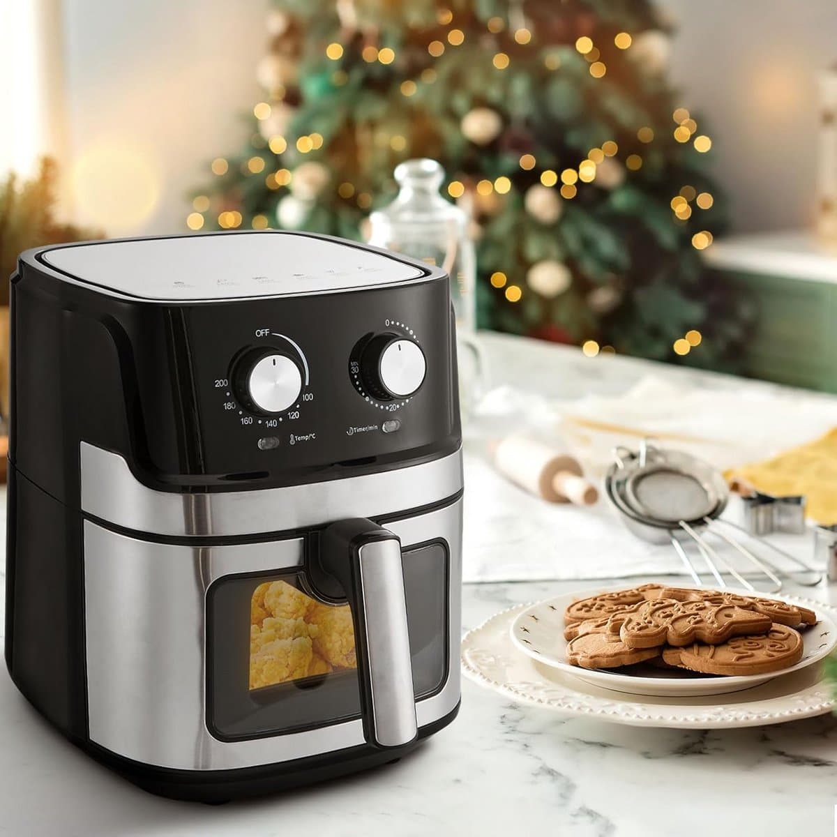 XL Heteluchtfriteuse 6,5L - 1700W - Snel & Gezonder Frituren - Vaatwasserbestendig — afbeelding 1