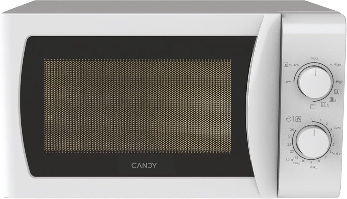 Magnetron met Grill - Keukenapparaat - Snel Maaltijden Bereiden - 4 Automatische Programma's - 20 Liter Capaciteit - Wit — afbeelding 1