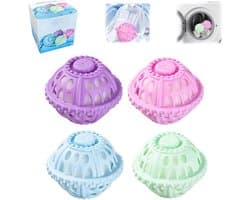 Haarfilter - Wasmachine Haar Filter - 4 stuks Wasmachine Reiniger Haarvanger - Haarverwijderaar voor de wasmachine - Anti-klit - Verwijdert hondenhaar en huidschilfers van kleding - 8,5*7 cm - Vier kleuren