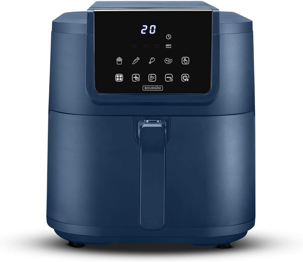 Compacte Airfryer met Keramische Coating - Gezond Frituren zonder PFAS (8L, Blauw) — afbeelding 1