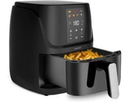 Aura® Airfryer XXL - Mini-oven - Heteluchtfriteuse - 3L - 8 Programma's - Zwart - 33cm x 31cm x 25cm