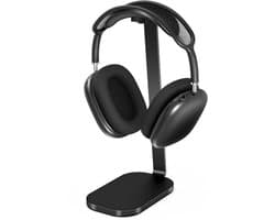 Hoofdtelefoonstandaard voor gaming en over-ear hoofdtelefoons - Zware headsethouder van aluminium en siliconen