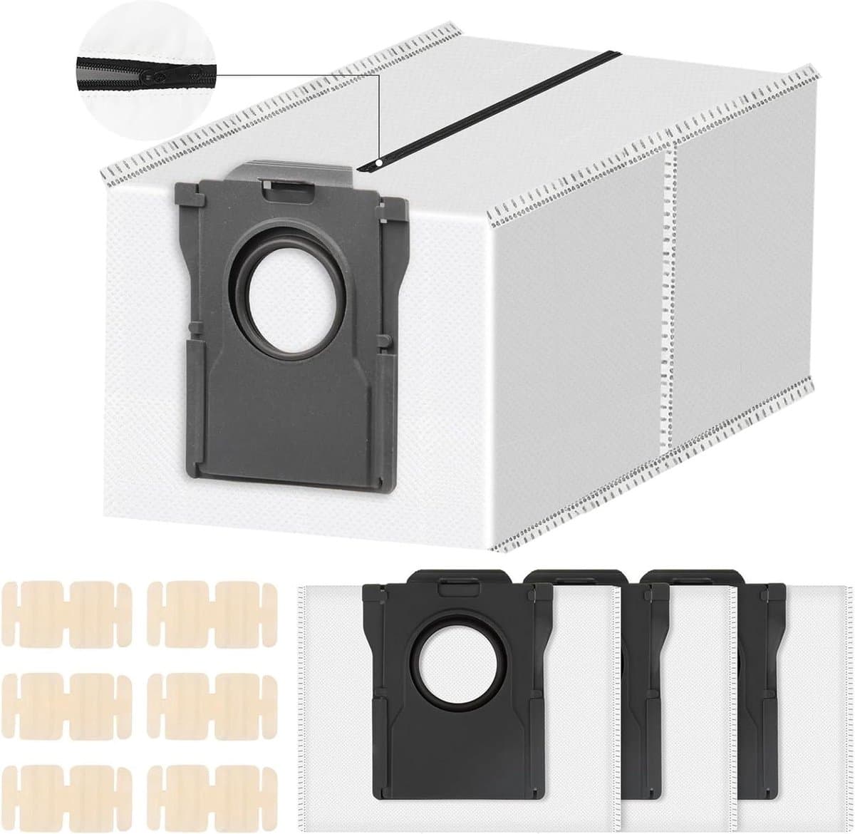 Allecto plus - Herbruikbare stofzakken Dreame X50 Ultra Complete X40 Ultra Complete L10s Ultra Gen 2 L10s Ultra D10 Plus Gen 2 Mova E30 Ultra robotstofzuiger reserveonderdelen — afbeelding 1
