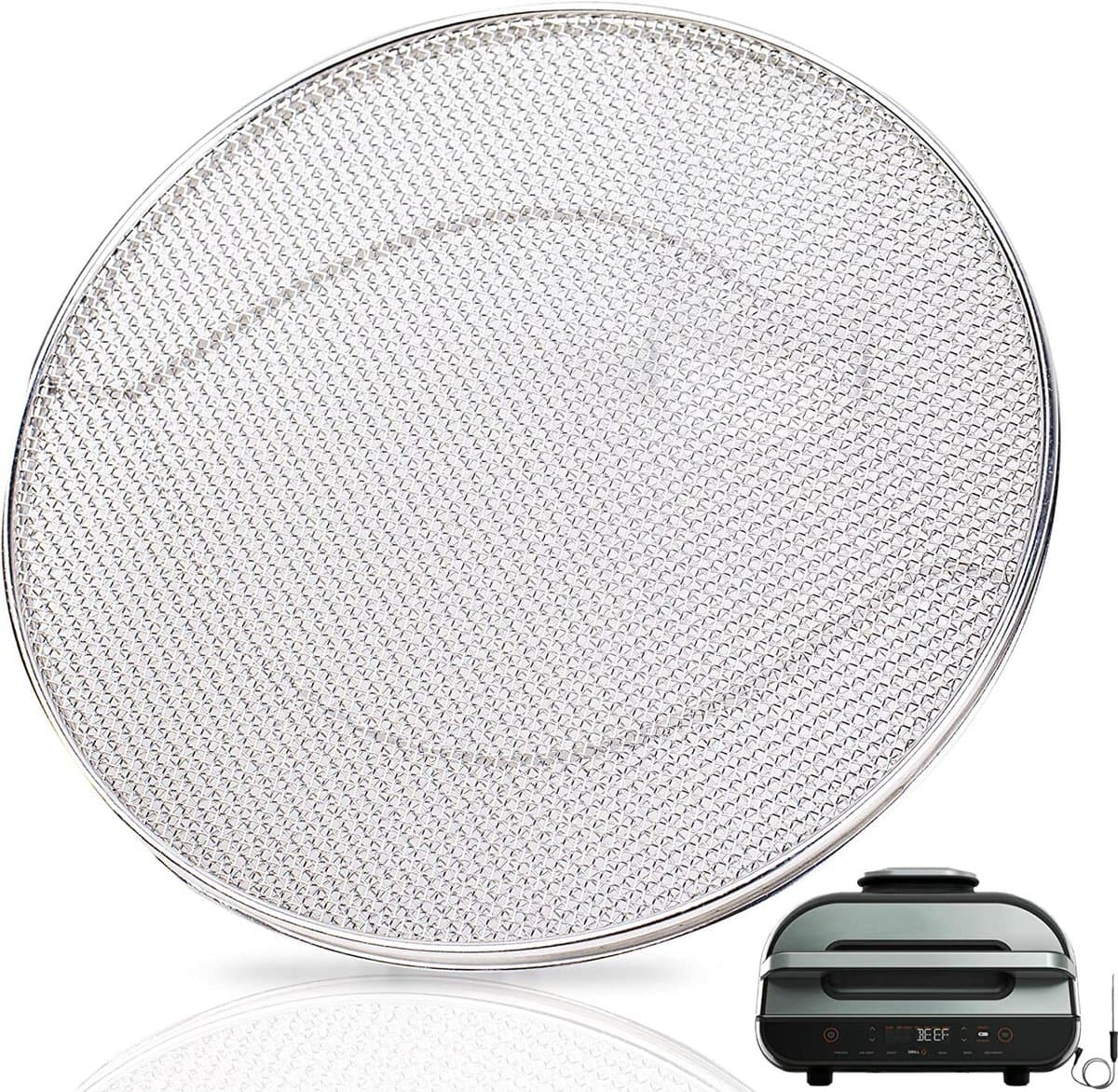 Geschikt voorNinja Foodi FG551 RVS Spatscherm Fijnmazig Spatscherm voor Ninja Smart XL 6-in-1 Indoor Grill Accessoire — afbeelding 1