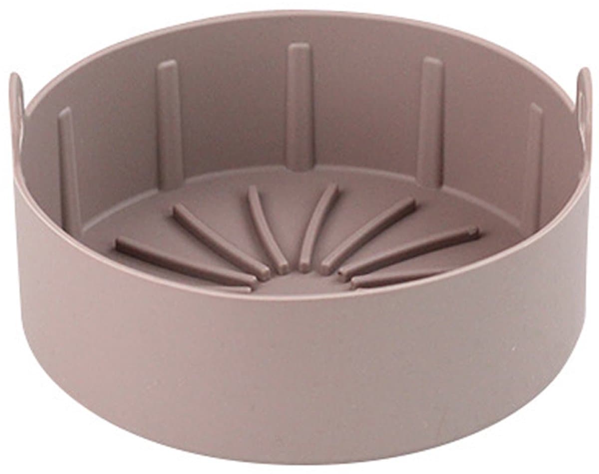 Elkuaie Silikon Pot Liners - Airfryer Siliconen Bakje Ronde - 16cm Wiederverwendbaar voor Meeste Modellen - 1 - Keuken - Bruin — afbeelding 1