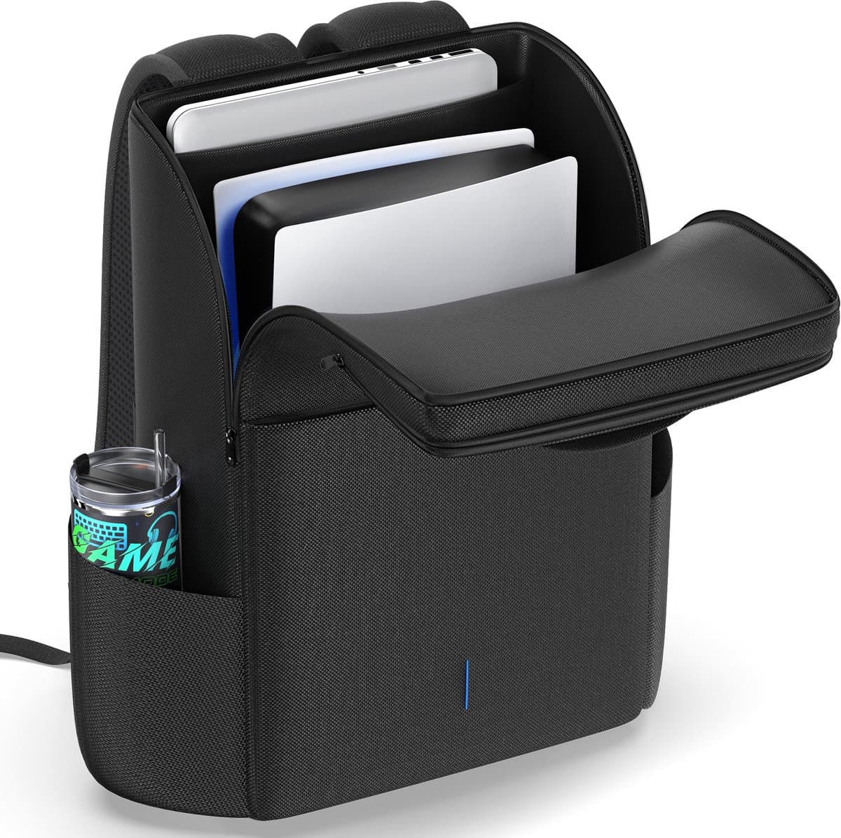 RHYTHMFLAME - Tas geschikt voor PS5/Slim/ Pro Consoler - PS5 Koffer - PS5 Tas -Beschermingstas - Draagtas geschikt voor PS5 - Hoge Kwaliteit Soft Case - Digitale & Disc versie - Zwart — afbeelding 1