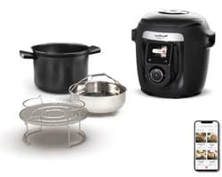Wifi-multikoker - Slimme kookpan - Maaltijden snel bereiden - 10 kookprogramma's - 6 Liter - Zwart