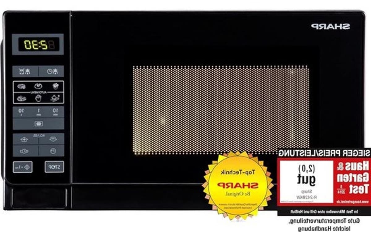 Solo-magnetron 20 l 800 W 5 vermogensniveaus 8 automatische programma's ontdooien met gewicht en tijd kinderslot energiebesparende modus glazen draaitafel (255 cm) - Zwart - Kwaliteitskeuze — afbeelding 1