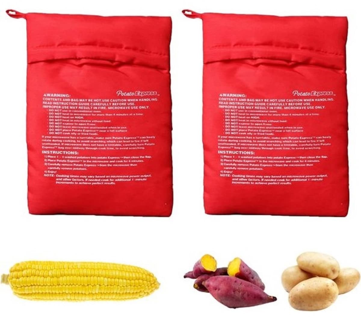 Herbruikbare magnetronzakken voor aardappelen - Perfect gekookte aardappelen — afbeelding 1