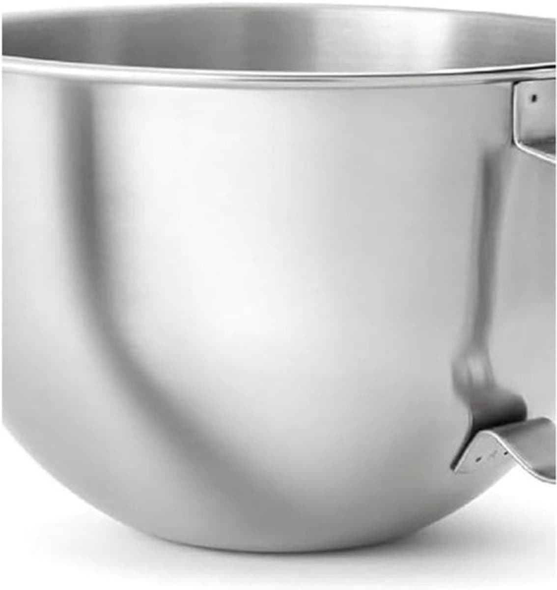 roestvrijstalen mengkom - voor keukenmachines - voor bakken en mixen - met ergonomisch handvat - 5.6 liter - zilver — afbeelding 1
