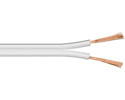 Goobay luidsprekerkabel op rol 10 m wit met twee CCA-aders van 4 mm²