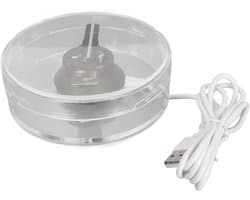 3D-hologramventilator, WiFi-tabletholografische Videoprojector Reclamedisplay Ingebouwde Luidspreker, 2 Bladeren 3D-reclamemachine met 48 LED's, Geheugenkaart, voor Bedrijven,