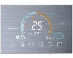 WiFi thermostaat voor gasketel – spraakbediening, lcd-display met achtergrondverlichting, programmeerbare thermostaat, compatibel met