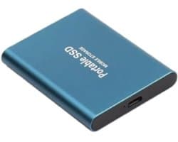 Draagbare SSD - Externe Opslag Schijf - Snelle Gegevensoverdracht - Schokbestendig Ultradun - 2TB 4TB 8TB - Blauw