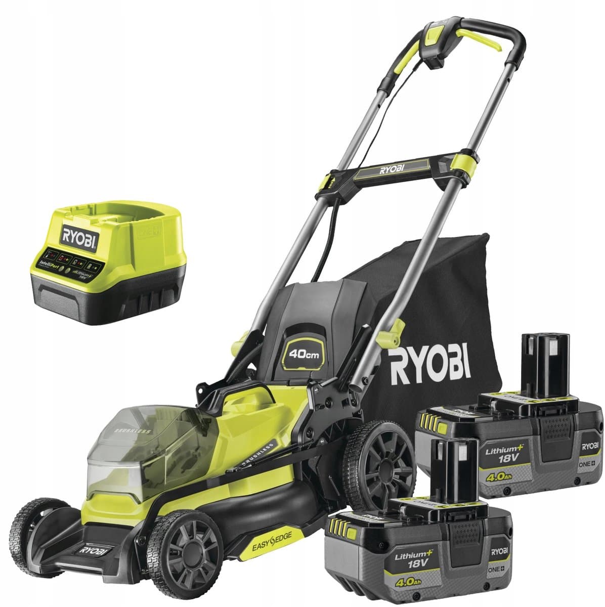 Ryobi ONE+ Serie - Accu Grasmaaier - 40cm - 18V - 2x4Ah — afbeelding 1