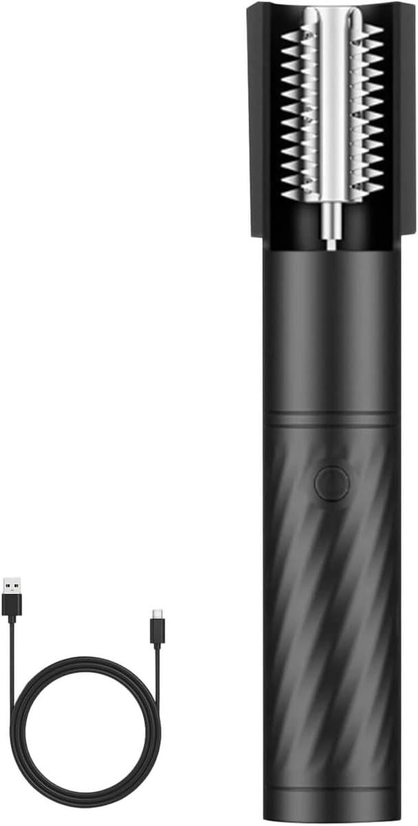 Elektrische Kokosrasp - Handrasp Kokosnoot - Keuken Voorbereiding - Gelijkmatige Reepjes - 24 cm - Zwart — afbeelding 1
