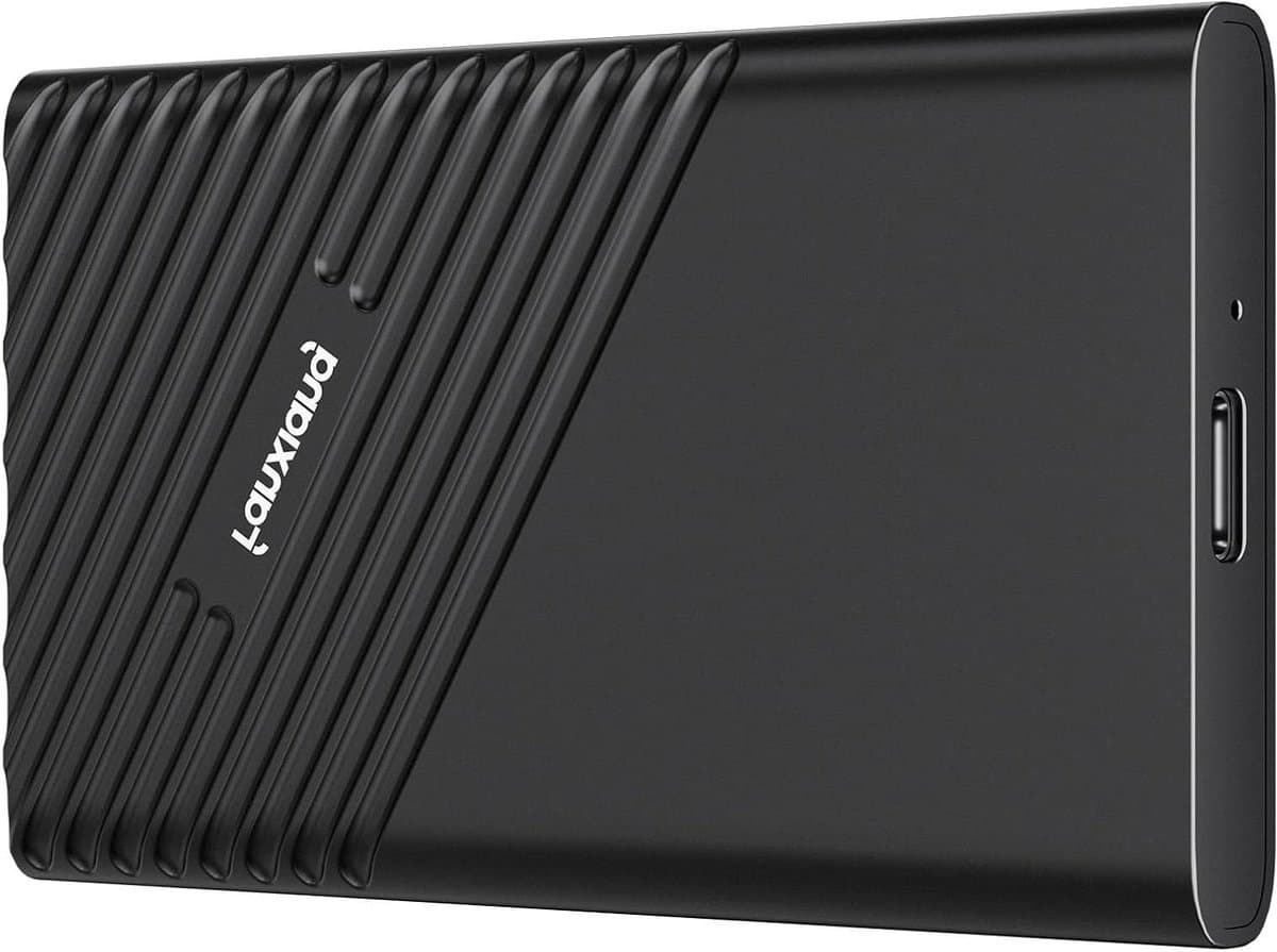 Externe SSD - Draagbare Opslag - Snelle Data Transfer - Aluminium Behuizing - 960 GB - Zwart — afbeelding 1
