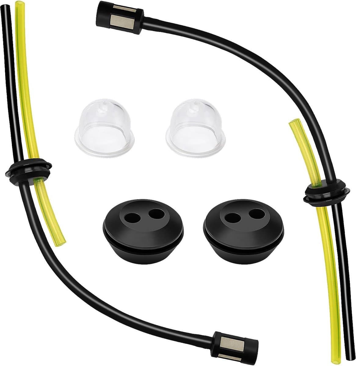SnelShoppen - 2 Sets Universele Grasmaaier Brandstofslang, Brandstofslang voor Strimmer en Maaier, Brandstoffilter Set voor Bosmaaier, 3mm x 5.5mm, 24 — afbeelding 1
