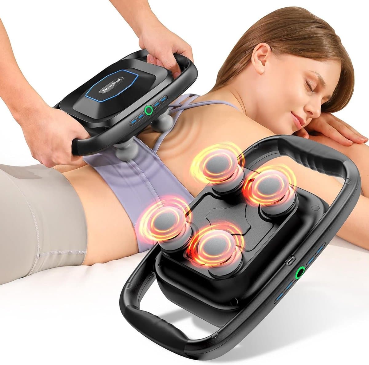 Massagepistool - Kunststof - 4 Kops - Diepe Weefselmassage - Voor Atleten en Thuisgebruikers — afbeelding 1
