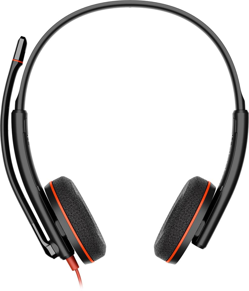 Poly Blackwire 3225 On-Ear Hoofdtelefoon Voor Pc/Laptop Usb-C 3,5 Jack — afbeelding 1