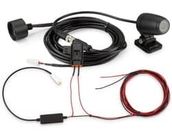 SnelShoppen - Dashcam Motorfiets Full HD 130° Waterdicht 60 x 22 mm Zwart - Metalen Behuizing en Versterkte Glazen Lenzen voor Optimale Beveiliging